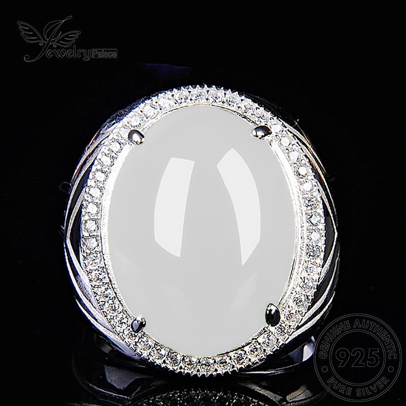 Jewelrypalace Cincin Perak Atmosphere Asli Giok Wanita925 R1799