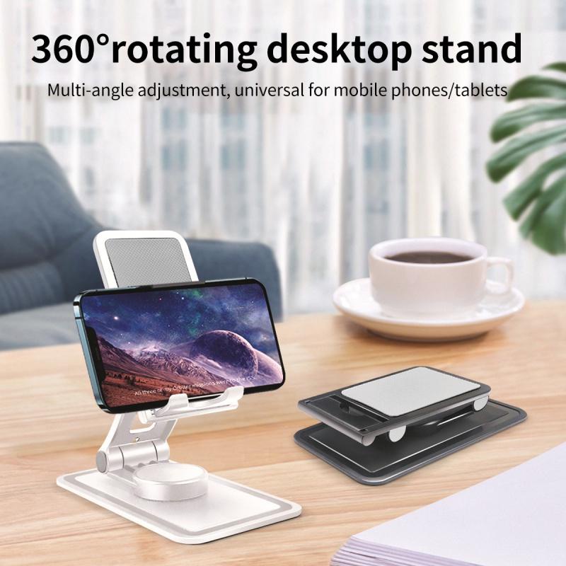 Vaorlo 360derajat Rotating Holder Tablet Handphone Holder Lipat Memperpanjang Dukungan Multifungsi Desktop Holder Stand Untuk Ponsel Tablet