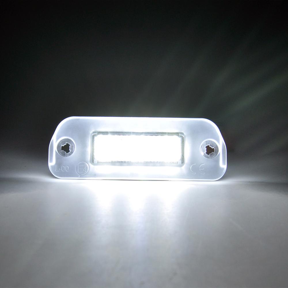 2pcs Lampu Plat Nomor Plat LED Belakang Mobil Putih Untuk Benz R-Class W251 ML-Class W164 GL-Class X164