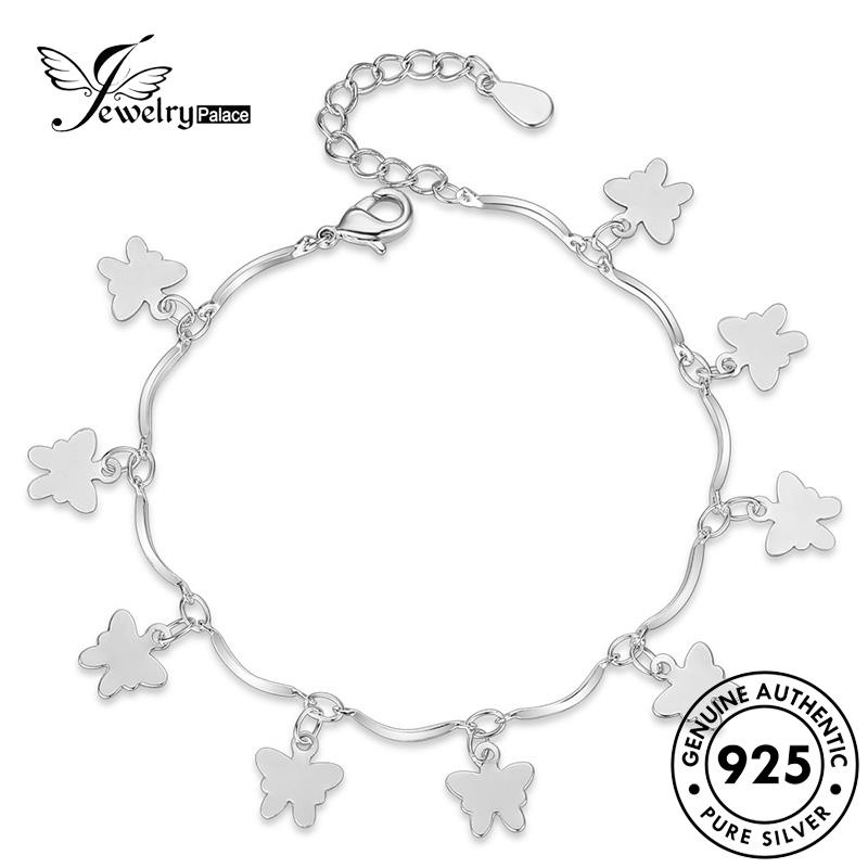 Tempat Perhiasan Wanita925Gelang Perak Lucu Asli Butterfly B63