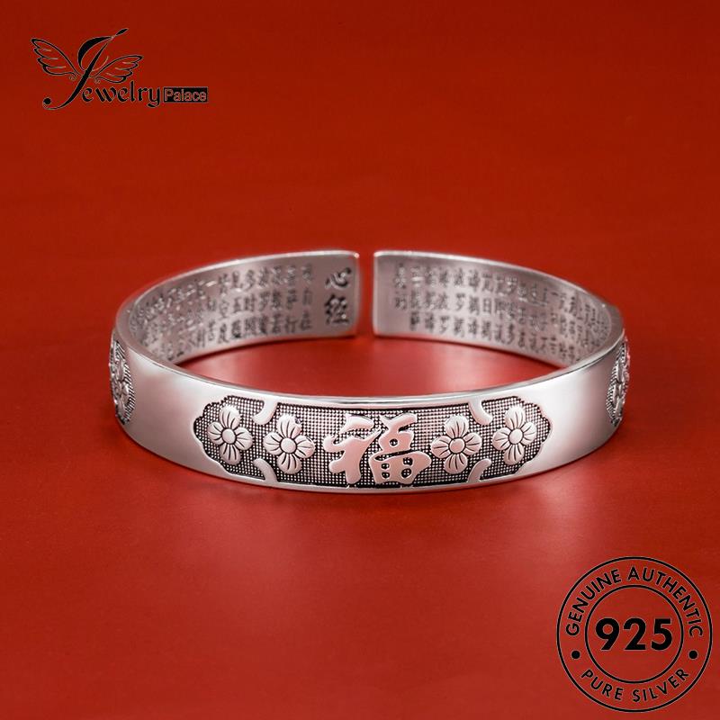 Jewelrypalace 925gelang Retro Asli Wanita Perak Berkah Menguntungkan B185