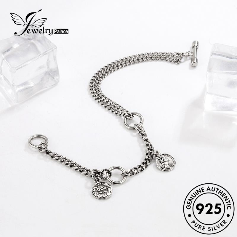 Jewelrypalace Silver Queen Personality925 Wanita Asli Gelang B208