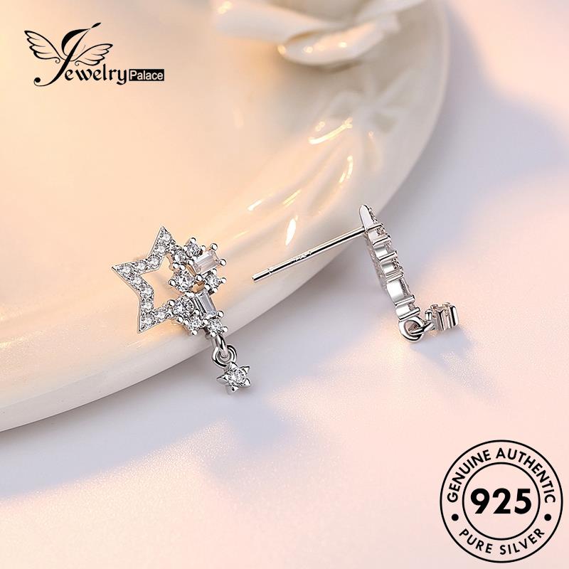 Jewelrypalace Bintang Wanita Stud Temperamen Moissanite925 Berlian Anting Perak Asli E190
