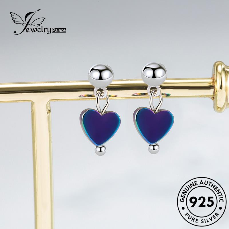 Jewelrypalace Lucu925 Anting Hati Wanita Stud Perak Asli E286