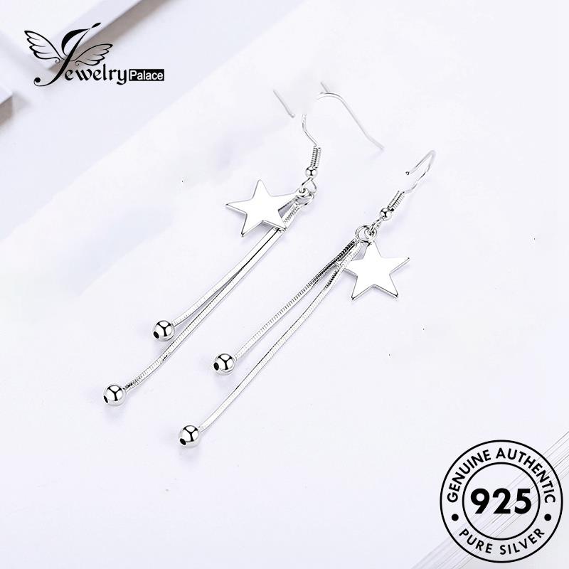 Jewelrypalace Rumbai Kait Pentagram Anting Perak Wanita925 Asli E452