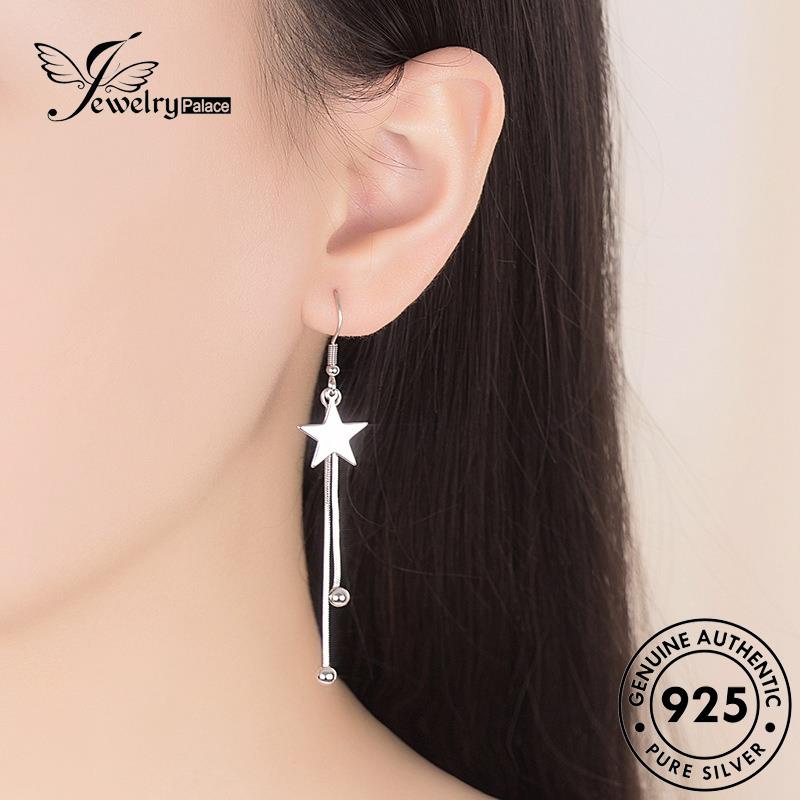 Jewelrypalace Rumbai Kait Pentagram Anting Perak Wanita925 Asli E452