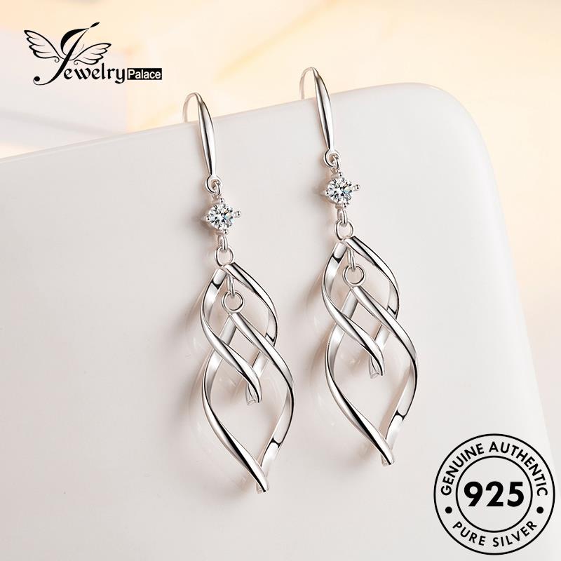 Jewelrypalace Perak Sastra Asli925 Anting Lilit Wanita Hook E473