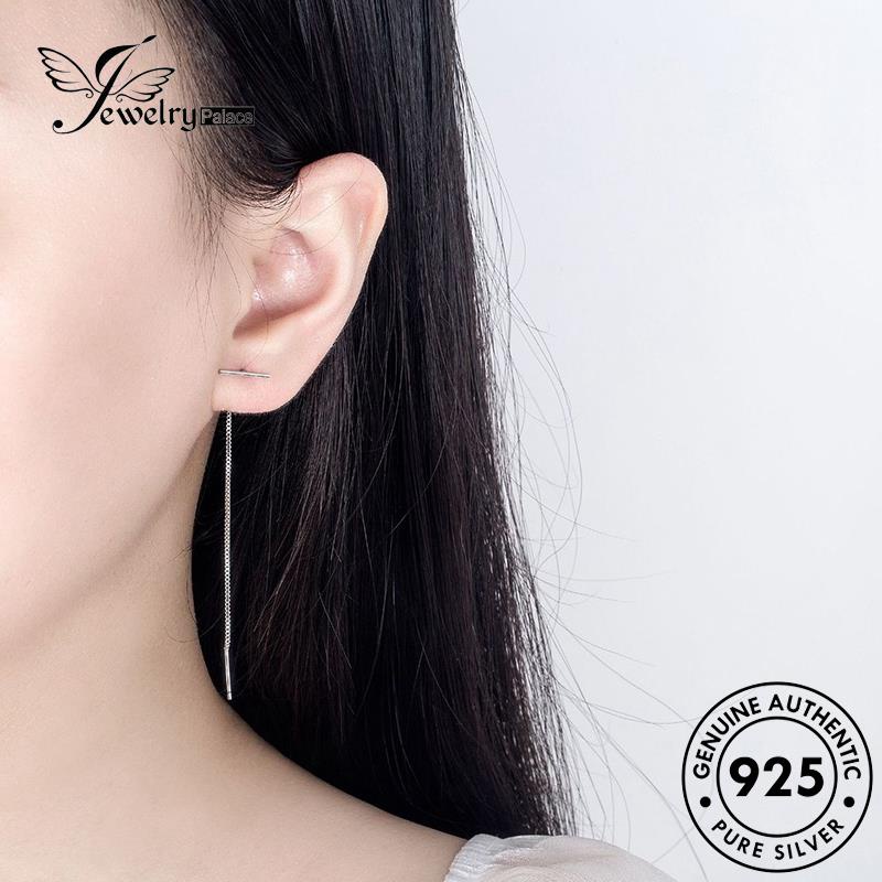 Jewelrypalace Asli Drop925 Anting Wanita Anting T Shaped Silver Lucu E673
