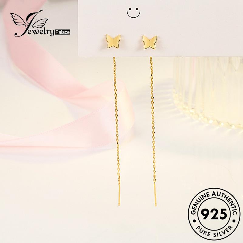 Jewelrypalace Anting Perak Wanita Stud Romantic Butterfly Asli925 E772