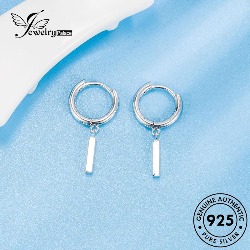 Jewelrypalace Anting Perak Hoop Geometri Wanita Kepribadian Asli925 E776
