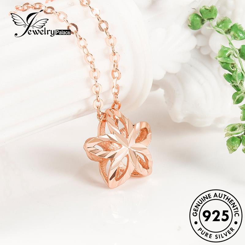 Jewelrypalace Kalung Emas Wanita Manis925 Pentagram Perak Asli N25