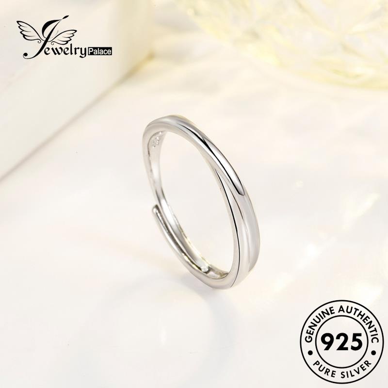 Jewelrypalace Cincin Couple Minimalis Perak Asli925 Mobius R96