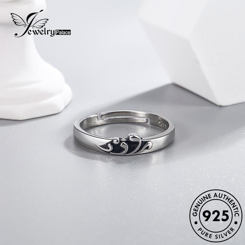 Jewelrypalace Love Cincin Perak925 Laut Pasangan Romantis Dan Gunung Asli R118