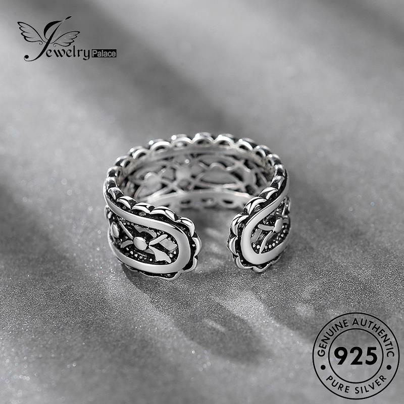 Jewelrypalace Vintage Asli925 Cincin Rantai Silver Wanita R158
