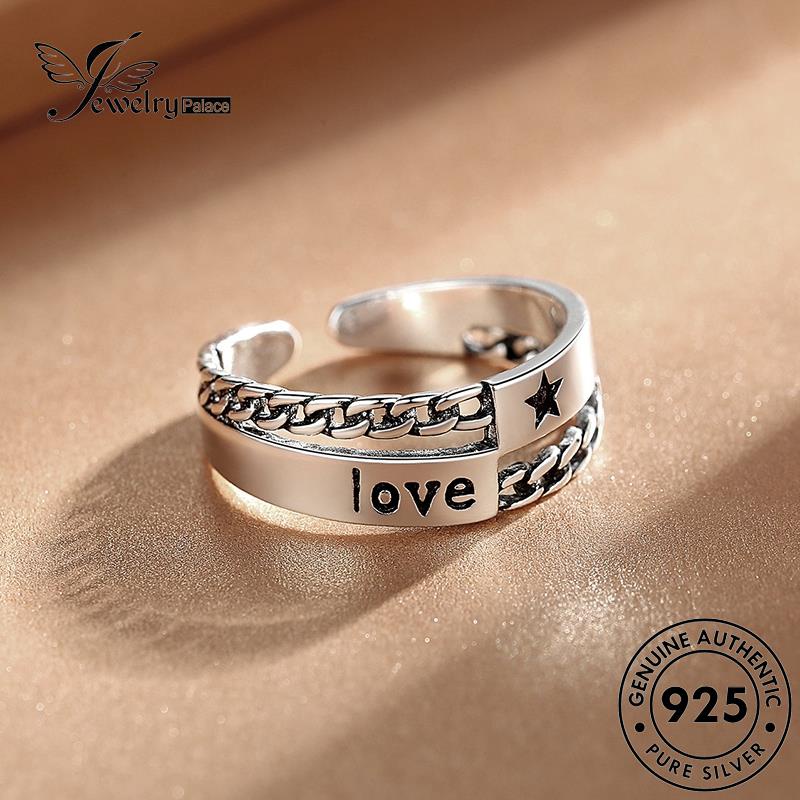 Jewelrypalace Cincin Lilit Rantai Vintage Wanita Perak Asli925 R200