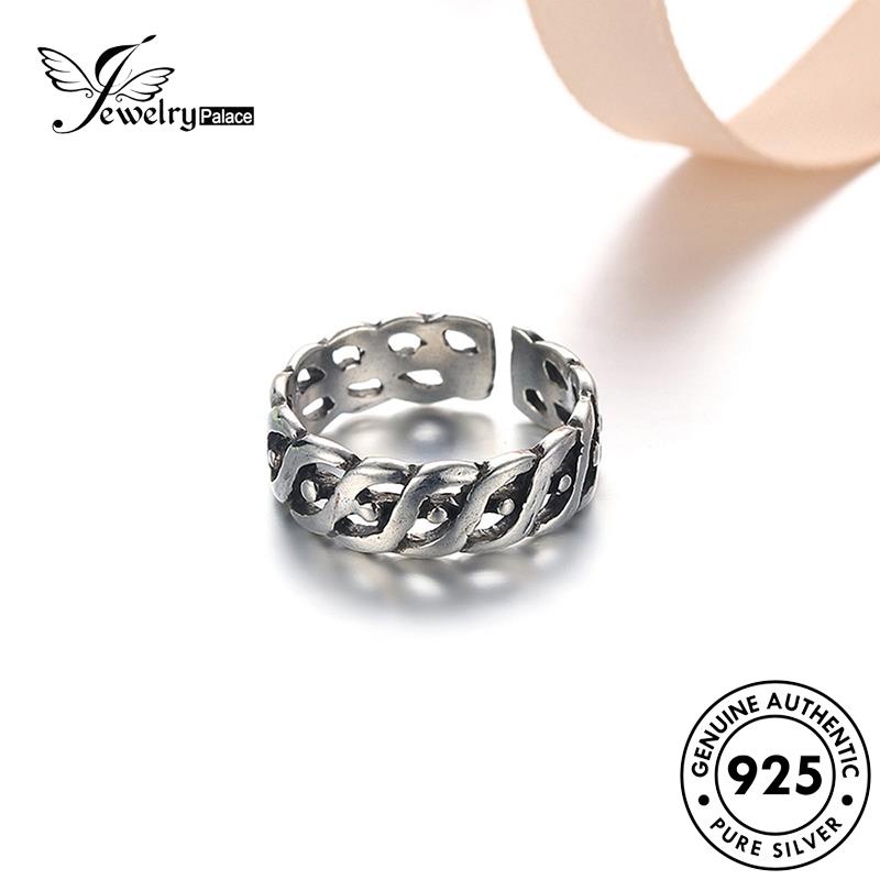 Jewelrypalace 925 Perak Wanita Temperamen Retro Rings Asli R216