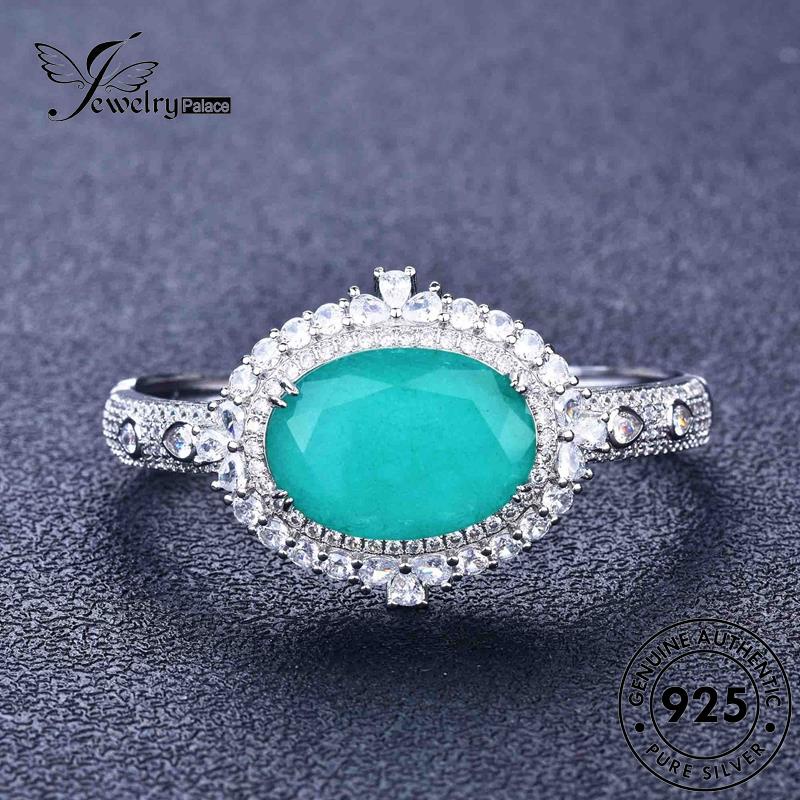 Jewelrypalace Asli Aquamarine Wanita Perak Mewah925 Gelang B281