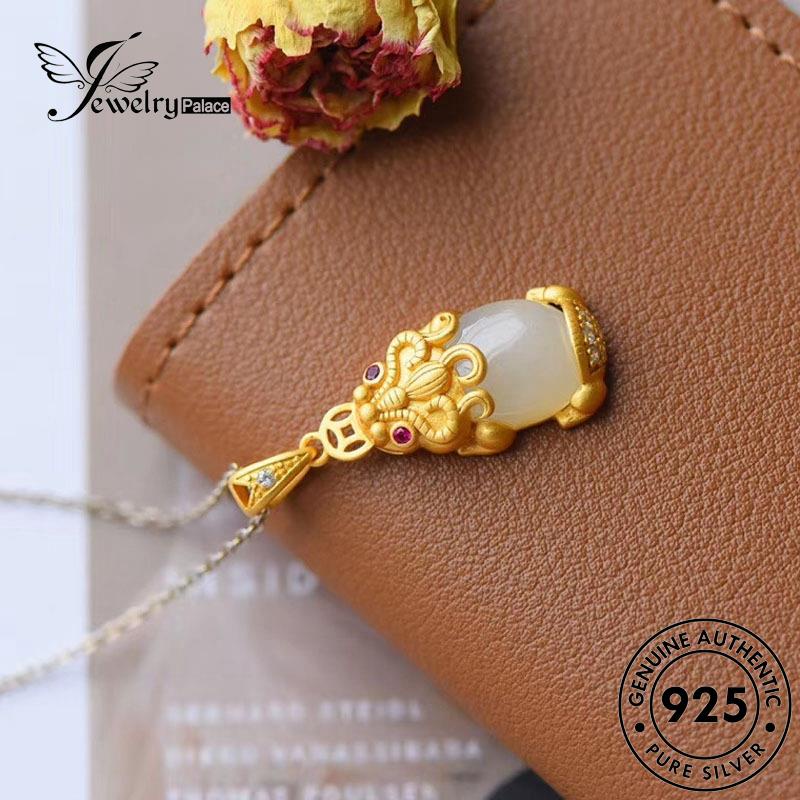 Jewelrypalace Kalung Pixiu Wanita Giok Fashion Perak Asli925 N86