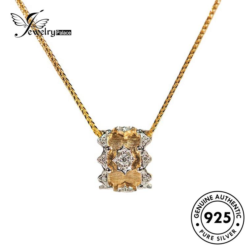 Jewelrypalace Perak925 Kalung Ukir Wanita Emas Indah Asli N1131