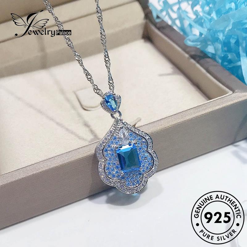 Jewelrypalace Sapphire Asli Wanita Perak925 Fashion Galaxy Kalung N1188