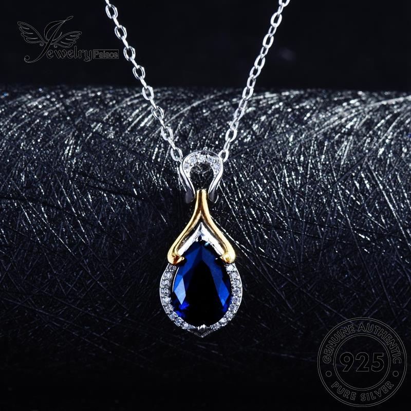 Jewelrypalace Kalung Wanita Asli925 Fashion Safir Perak N1276