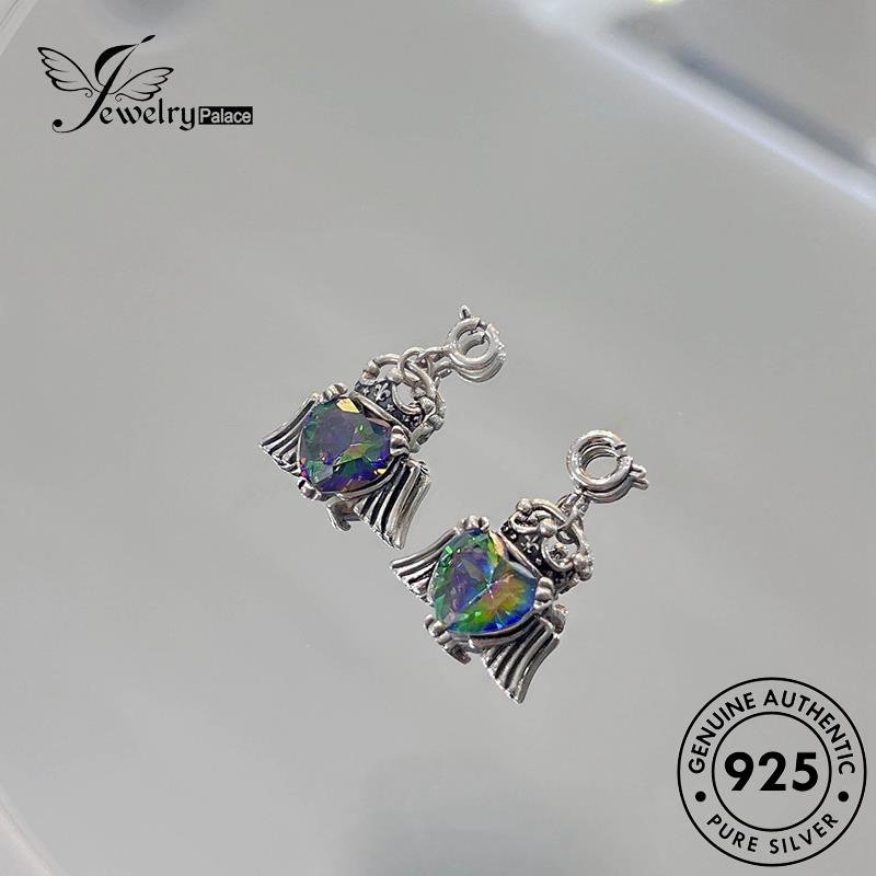 Jewelrypalace925 Kalung Sayap Creative Moonstone Wanita Perak Asli N1413