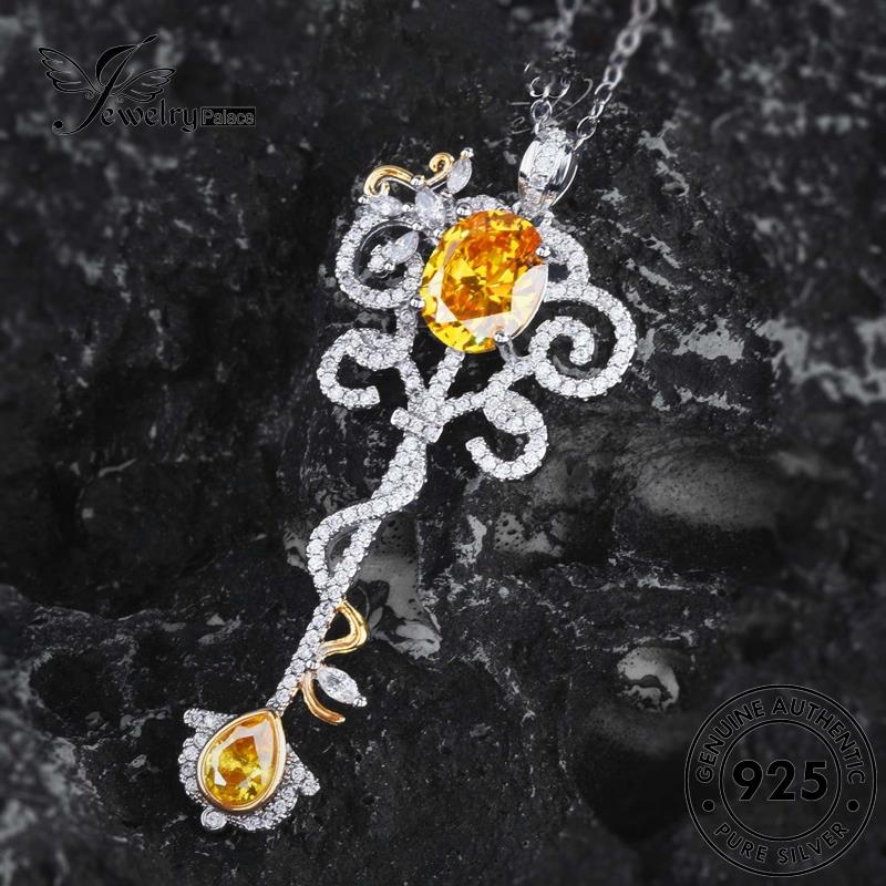 Jewelrypalace Kalung Perak925 Citrine Tongkat Asli Fashion Wanita N1564