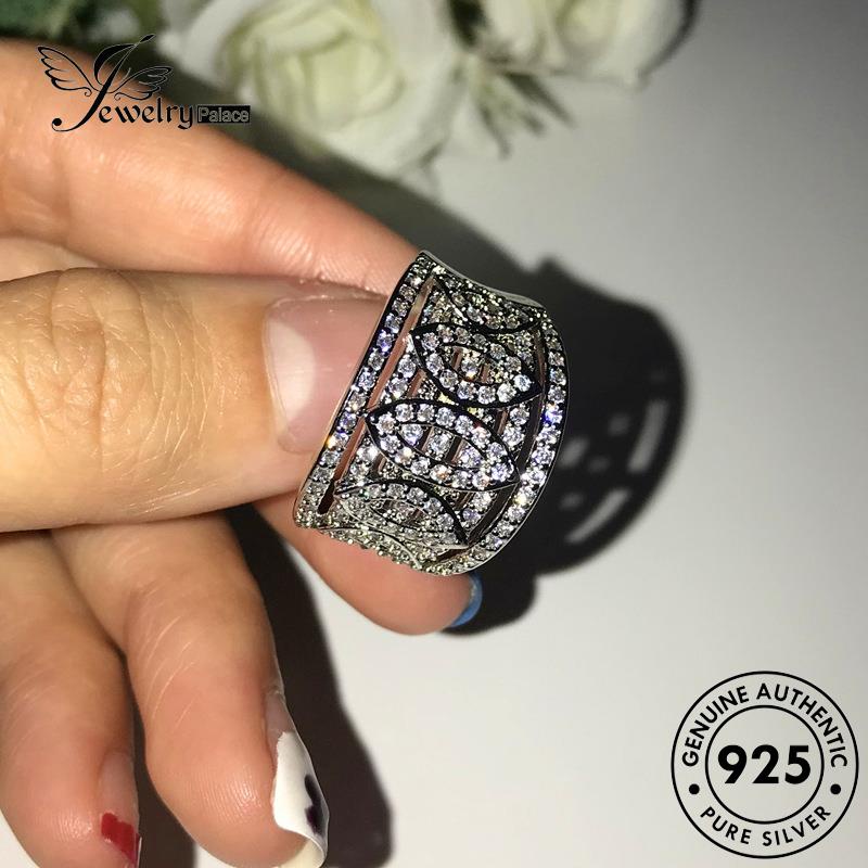 JEWELRYPALACE Sterling Silver Perhiasan Original Cincin Silver Kawin Asli Wanita Diamond Aksesori Murni Nikah Fashion korea Perak Moissanite 925 R1400