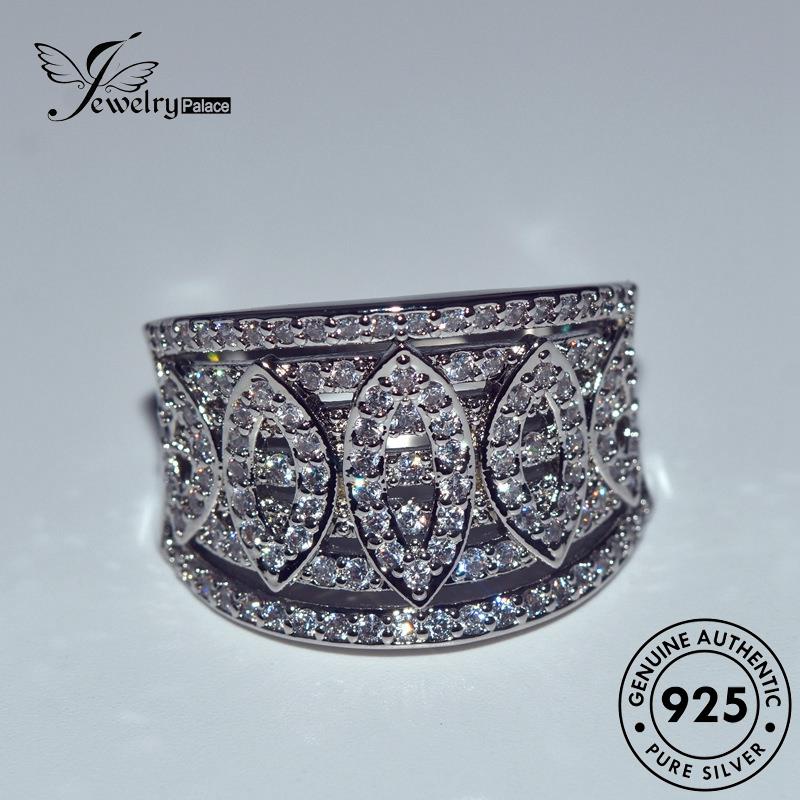 JEWELRYPALACE Sterling Silver Perhiasan Original Cincin Silver Kawin Asli Wanita Diamond Aksesori Murni Nikah Fashion korea Perak Moissanite 925 R1400