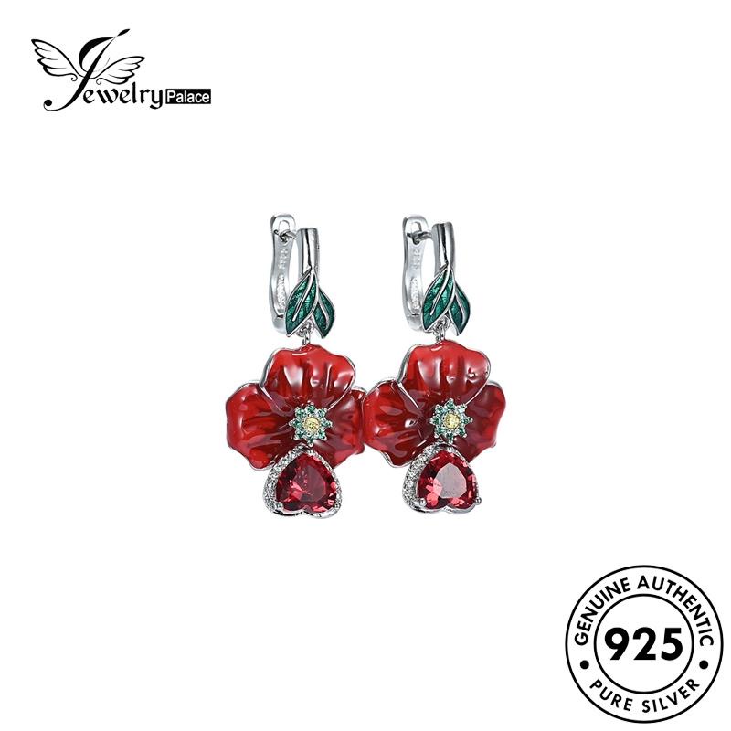 Tempat Perhiasan Wanita Set Simple Asli925Mawar Kalung Perak S20