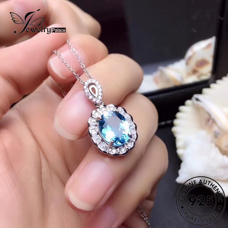 Jewelrypalace Bentuk Telur Wanita Perak Asli925 Kalung Kreatif Set S120