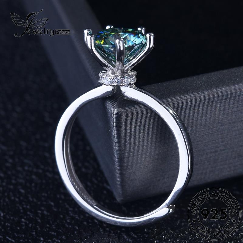 Jewelrypalace Kalung Perak Asli Set Emerald Wanita925 Temperamen S175