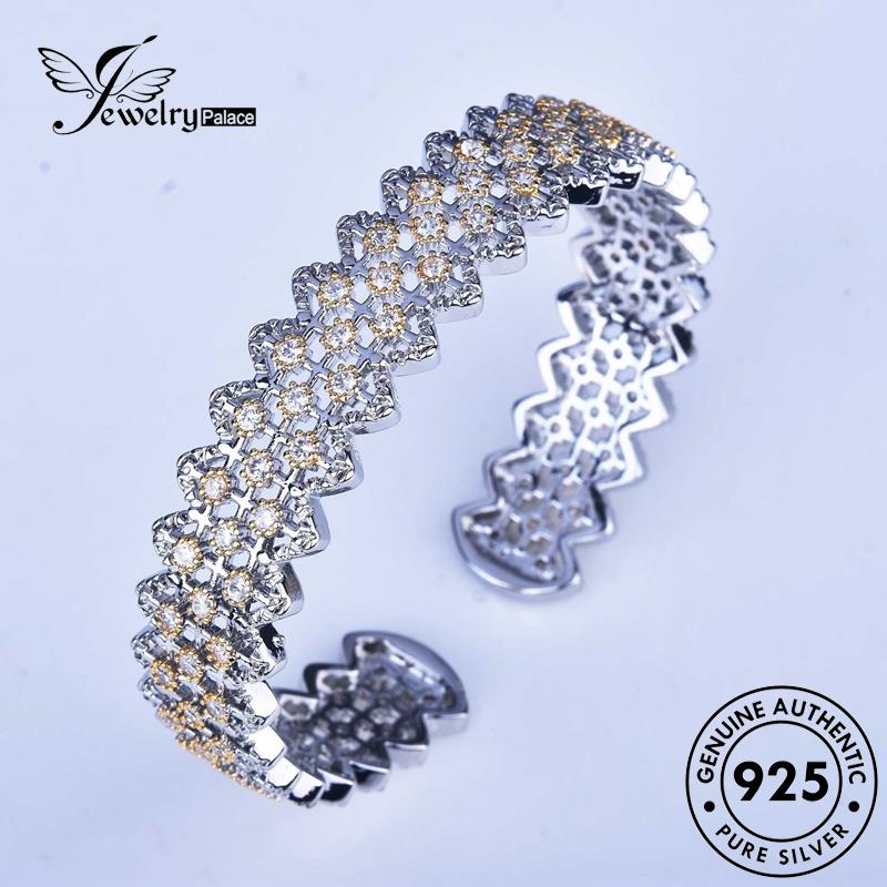 Tempat Perhiasan Wanita925 Set Kalung Asli Vintage Lace Silver S209