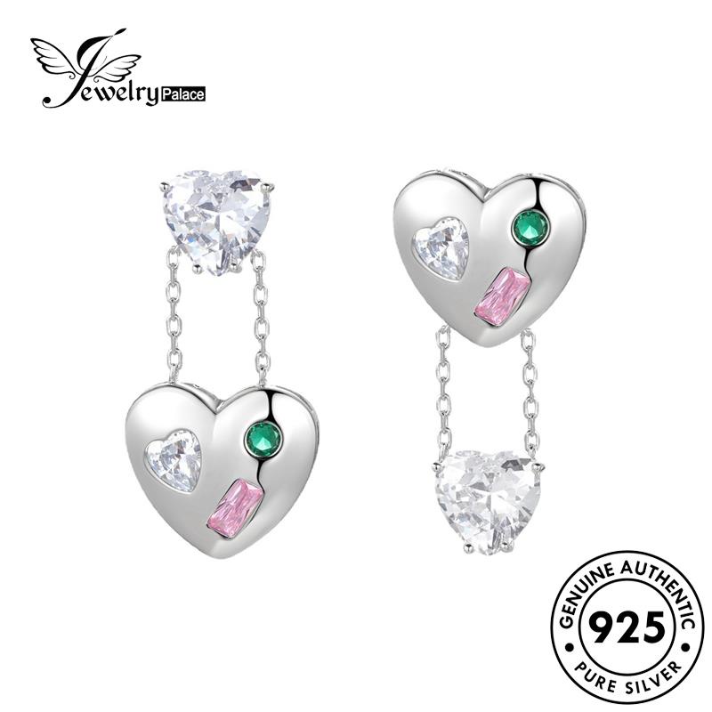 Jewelrypalace Kalung Set Perak Moissanite925 Wanita Asli Berlian S491