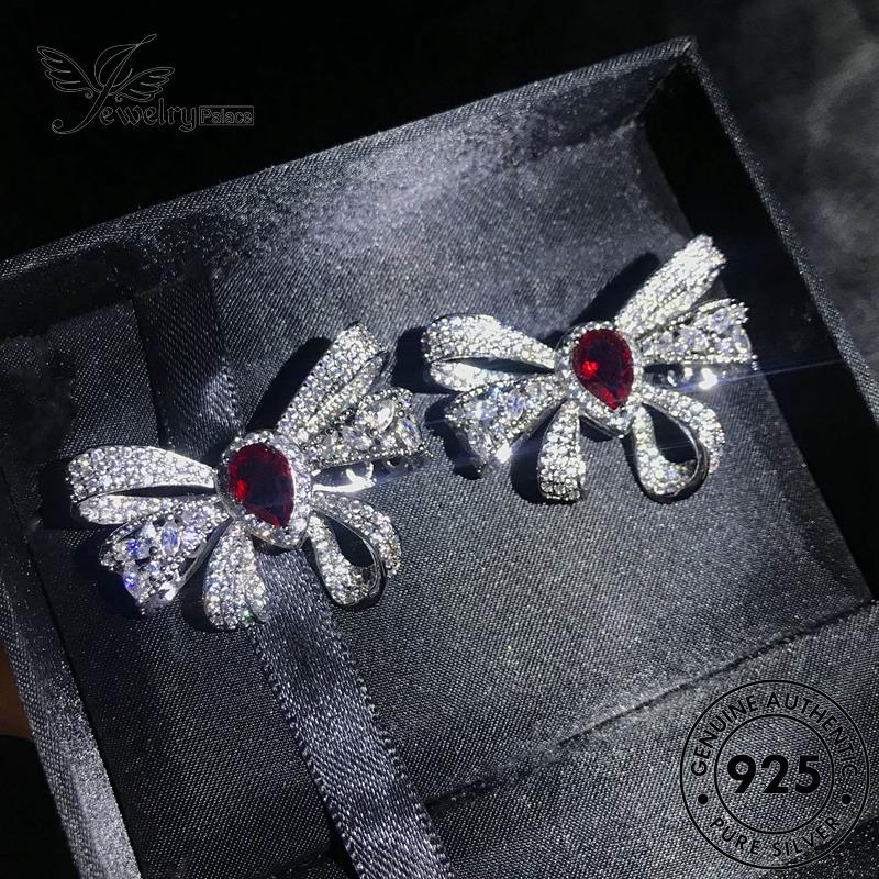 Jewelrypalace Perak Asli Dasi Ruby925 Kalung Busur Wanita Set S566