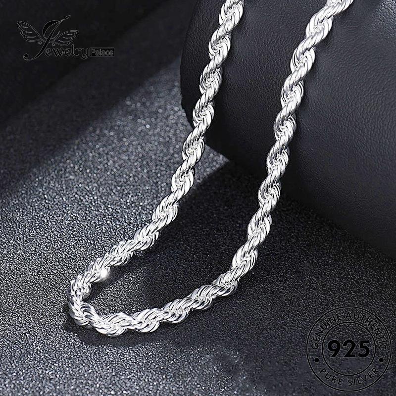 Jewelrypalace 925original Kalung Lilit Silver Tali Fashion Pria N1031
