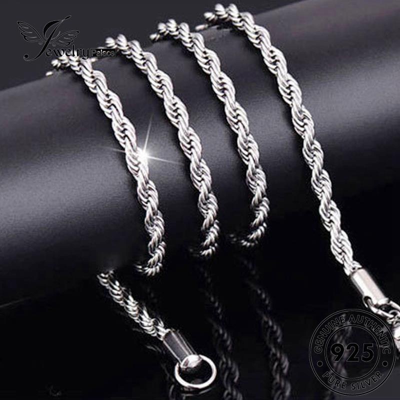 Jewelrypalace 925original Kalung Lilit Silver Tali Fashion Pria N1031