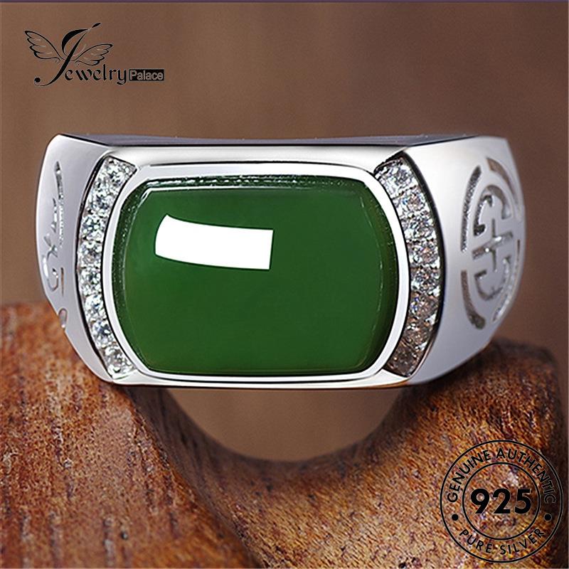 Jewelrypalace Cincin Etnik Giok Perak925 Style Wanita Asli Retro R247