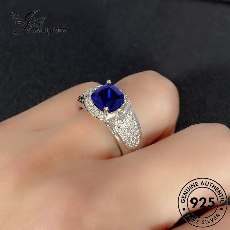 Jewelrypalace Sapphire Asli Bentuk Perak925 Kreatif V Wanita Cincin R503