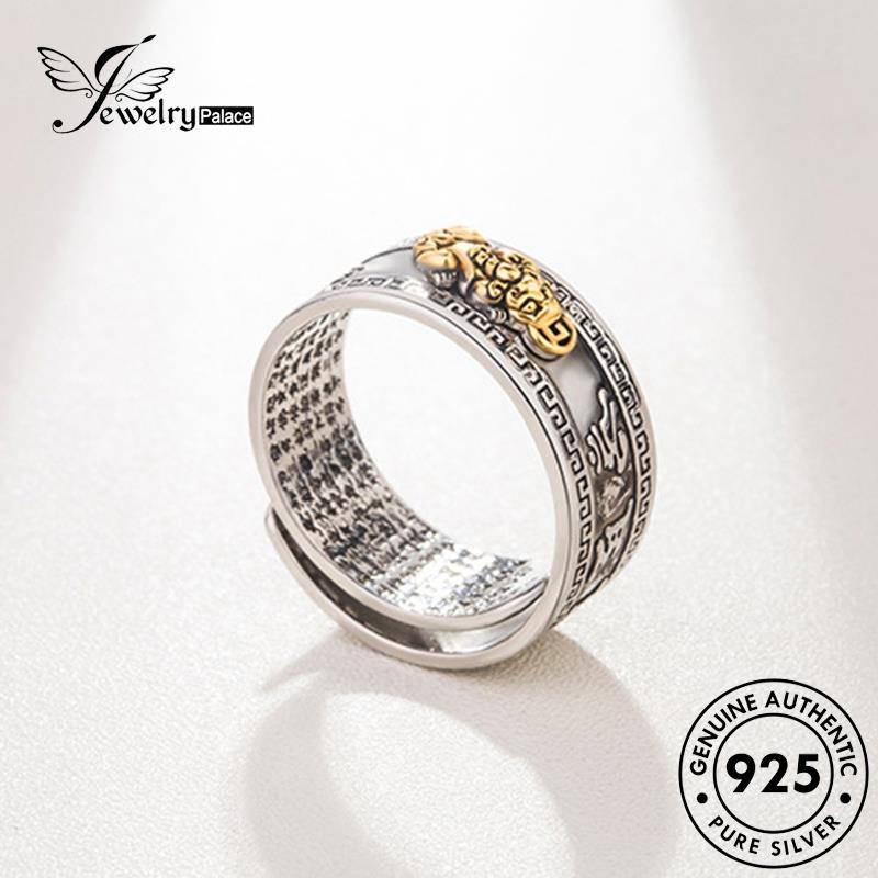 Perhiasantempat Cincin Pria Emas Perak Asli Vintage Pixiu925 R709