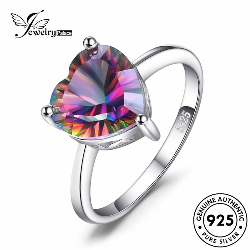 Jewelrypalace Cincin Love Simple Perak Asli925 Wanita Batu Akik R726