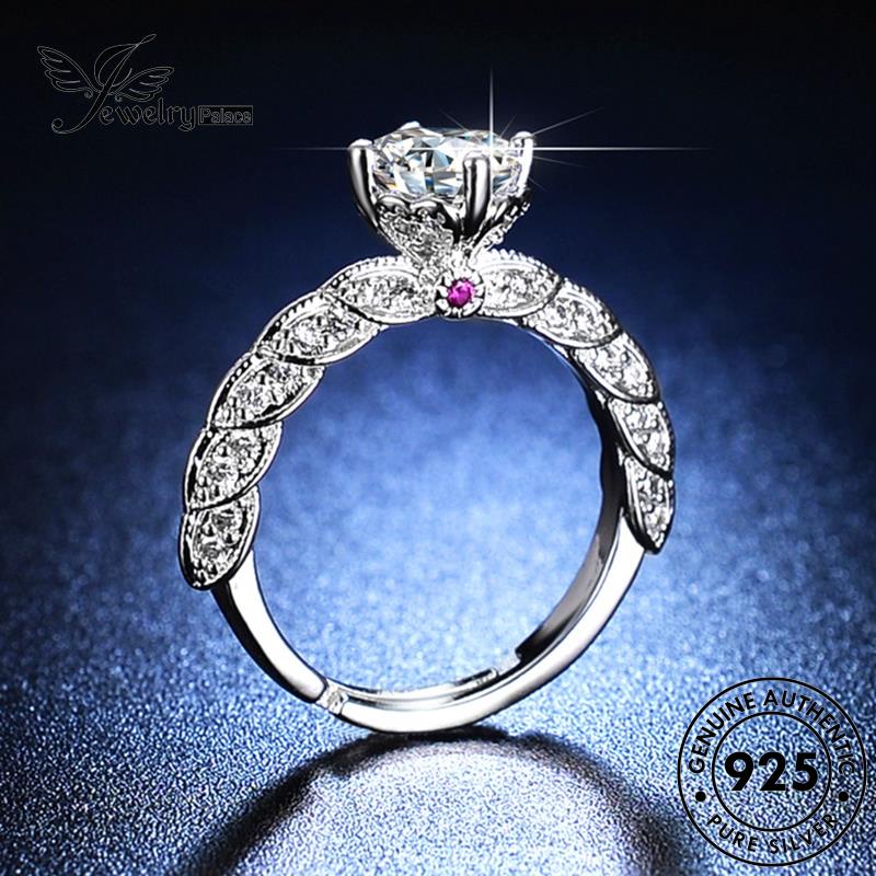 Jewelrypalace Berlian Moissanite Wanita Bud Rings925 Kepribadian Perak Asli R110