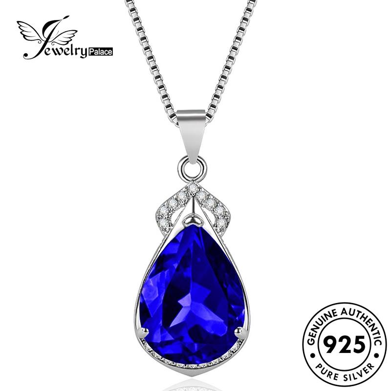 Jewelrypalace Amethyst Wanita Asli Temperamen Kalung Perak925 N1120