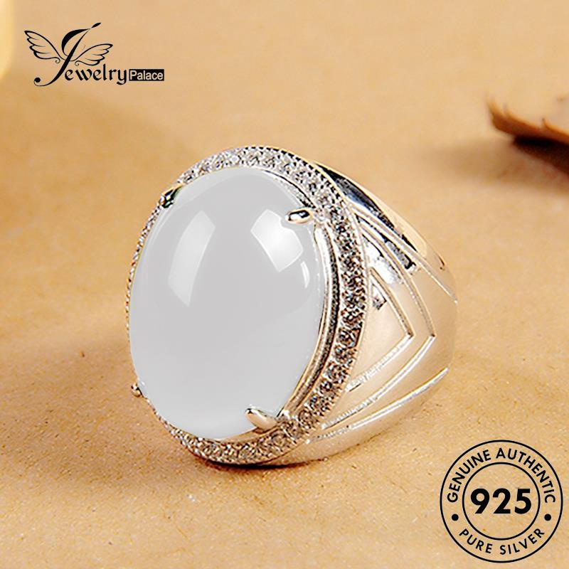 Jewelrypalace Cincin Perak Atmosphere Asli Giok Wanita925 R1799