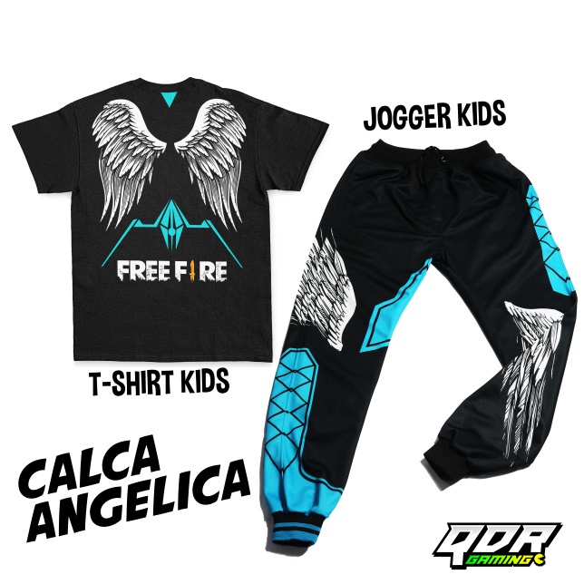 Celana Gaming BNL , kaos Anak Free Fire FF 103 Calca Angelica | Captain Bubble Cobra| kaos anak dan celana satu set| baju anak| celana anak-anak - X03