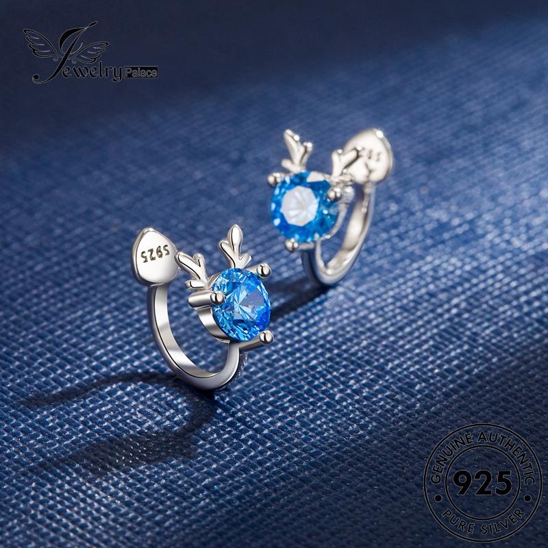 Jewelrypalace Sapphire Perak925 Wanita Anting Tusuk Kepribadian Asli Elk E149