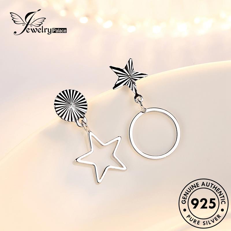 Perhiasantempat Wanita Asli Anting Bintang Berujung Lima Perak925 Stud Kepribadian E258