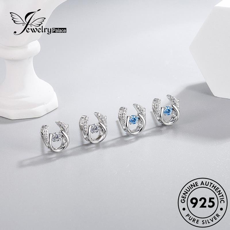 Jewelrypalace Safir925 Anting Fashion Perak Elk Asli Stud Wanita E208