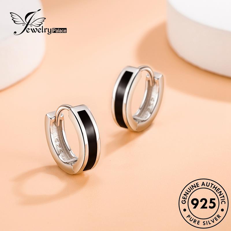 Jewelrypalace Anting Perak925 Asli Hoop Ring Simple Wanita E390