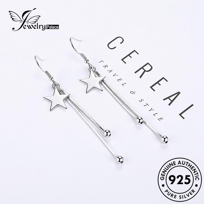 Jewelrypalace Rumbai Kait Pentagram Anting Perak Wanita925 Asli E452